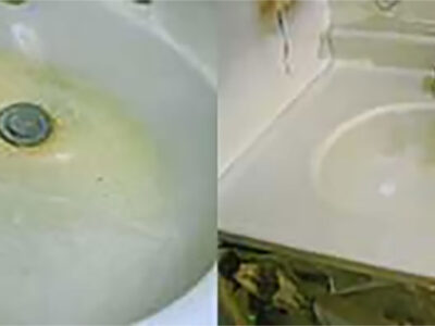 Sink Resurface – Before and After